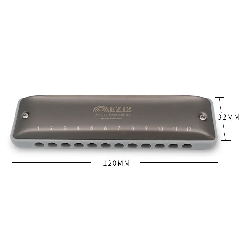 KONGSHENG EZ-12 12-Hole Diatonic Harmonica dimensions